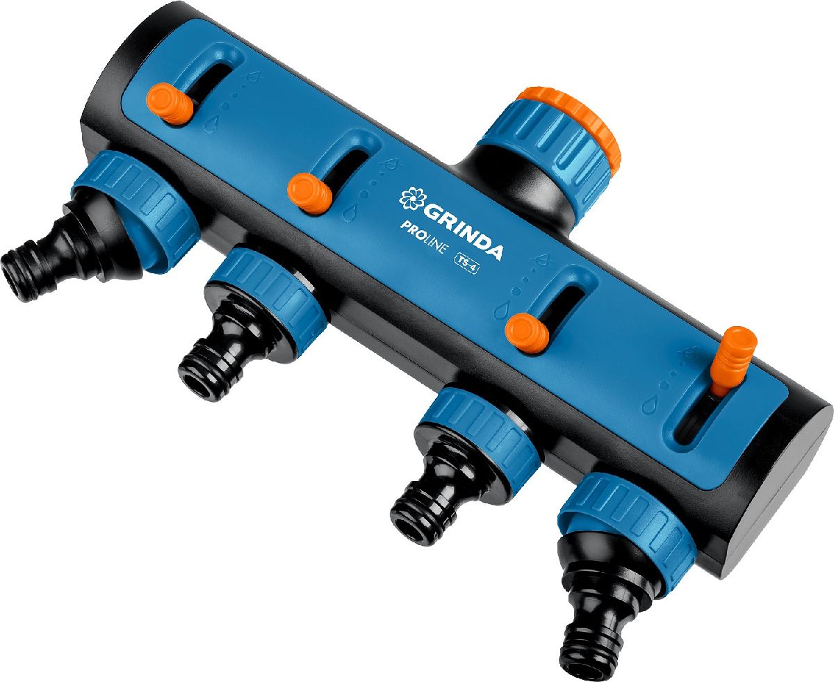 Поливочные распределители GRINDA PROLine TS-4 четырехканальный, с внутренней резьбой 3 4-1 (8-426313_z02)
