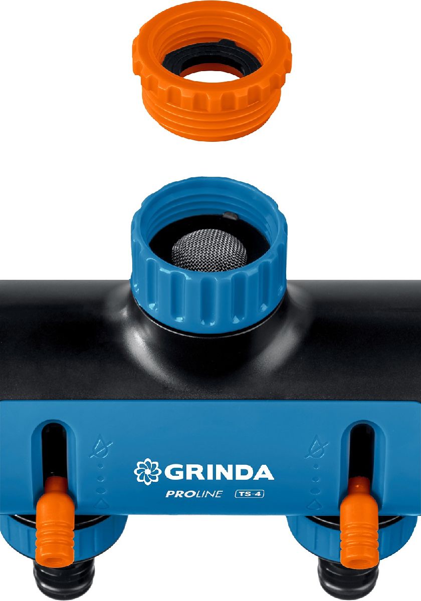 Поливочные распределители GRINDA PROLine TS-4 четырехканальный, с внутренней резьбой 3 4-1 (8-426313_z02)