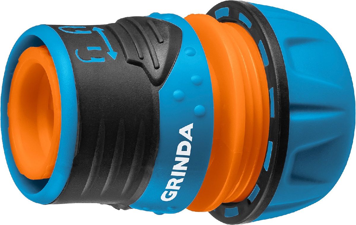 Быстросъемный соединитель GRINDA PROLine TL-12 для шланга, 1 2 , с запирающим механизмом, пластиковый с TPR (8-426427_z01)