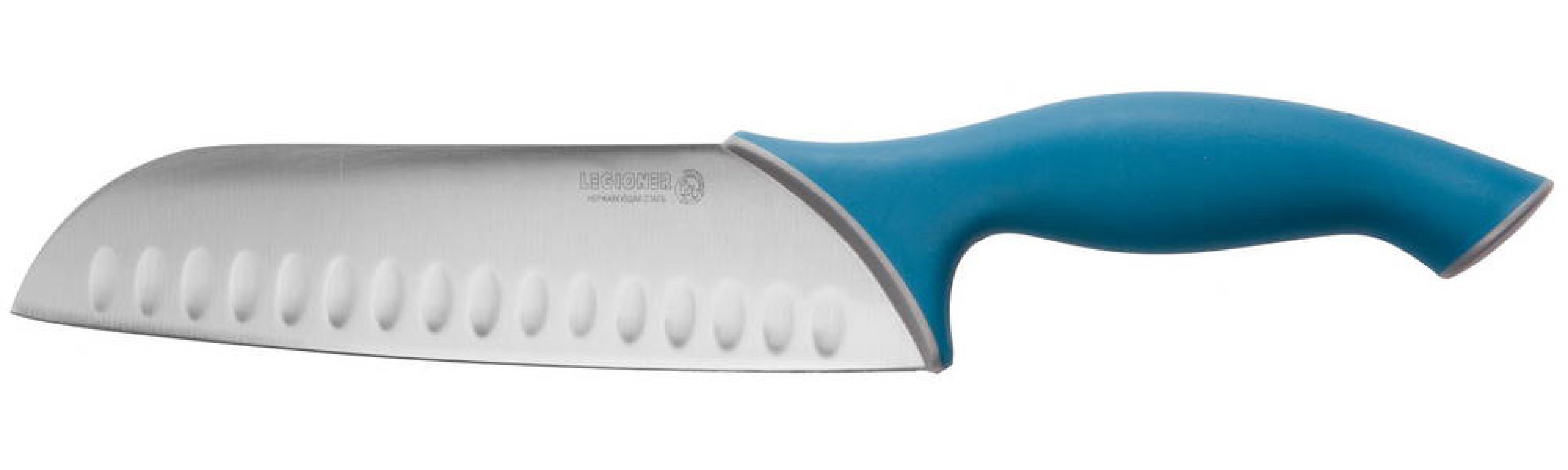 Нож Сантоку LEGIONER Italica 190 мм нержавеющее лезвие эргономичная рукоятка (47966)