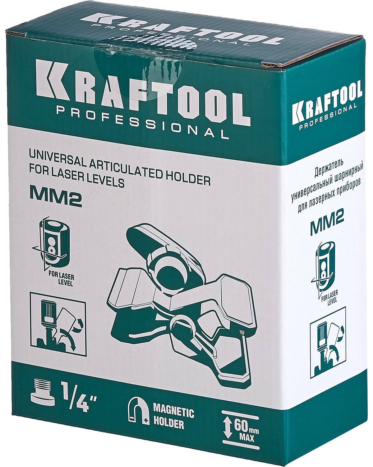 Универсальный шарнирный держатель-клипса KRAFTOOL ММ2 (34704)