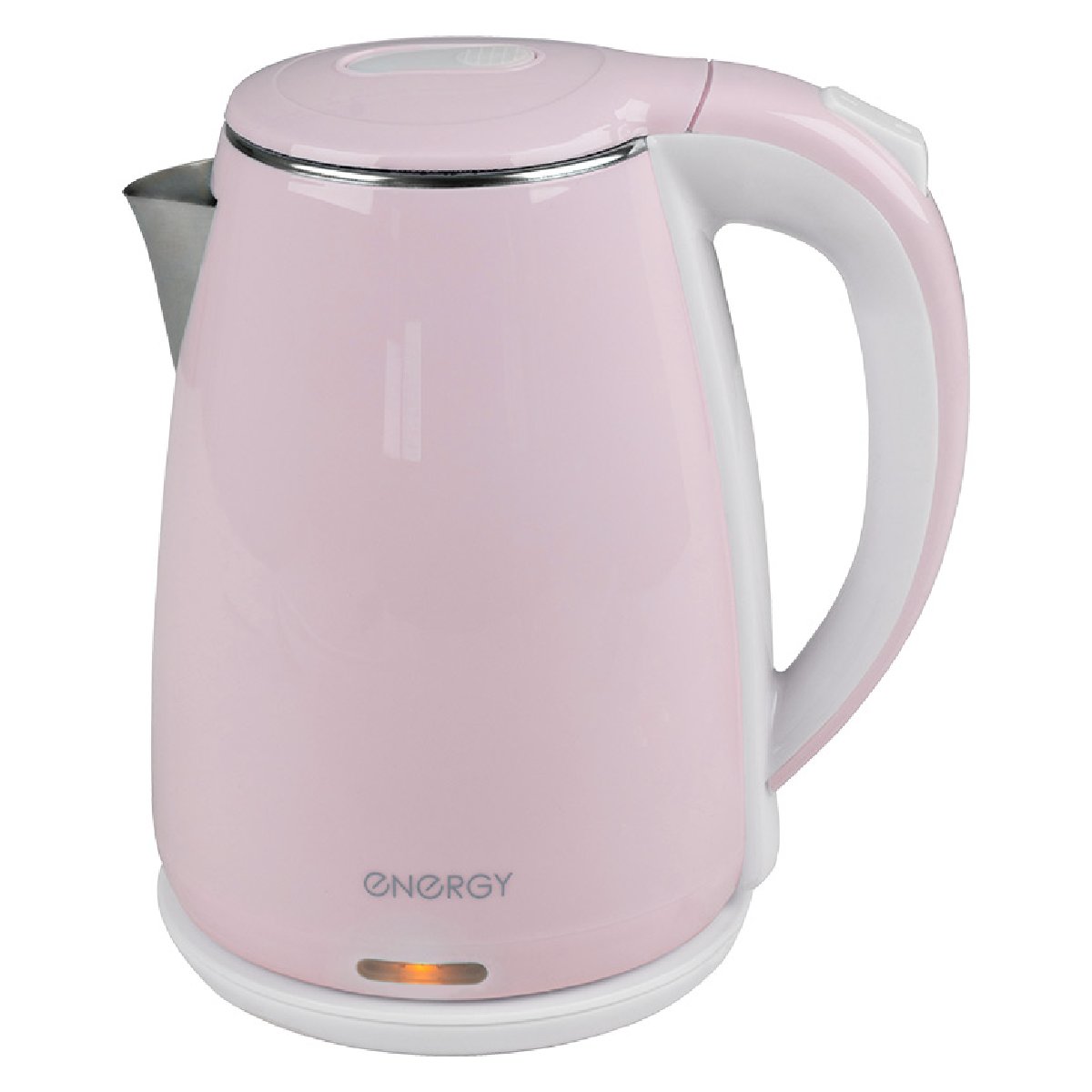 Чайник ENERGY E-261 (1,8 л, диск) розовый, двойной корпус (164142)