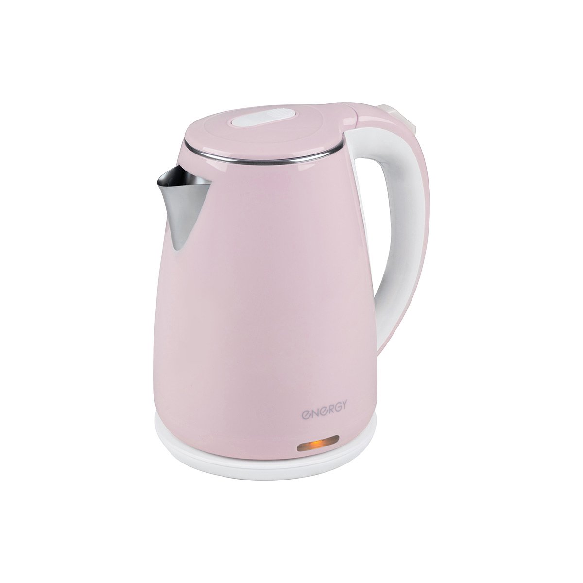 Чайник ENERGY E-261 (1,8 л, диск) розовый, двойной корпус (164142)
