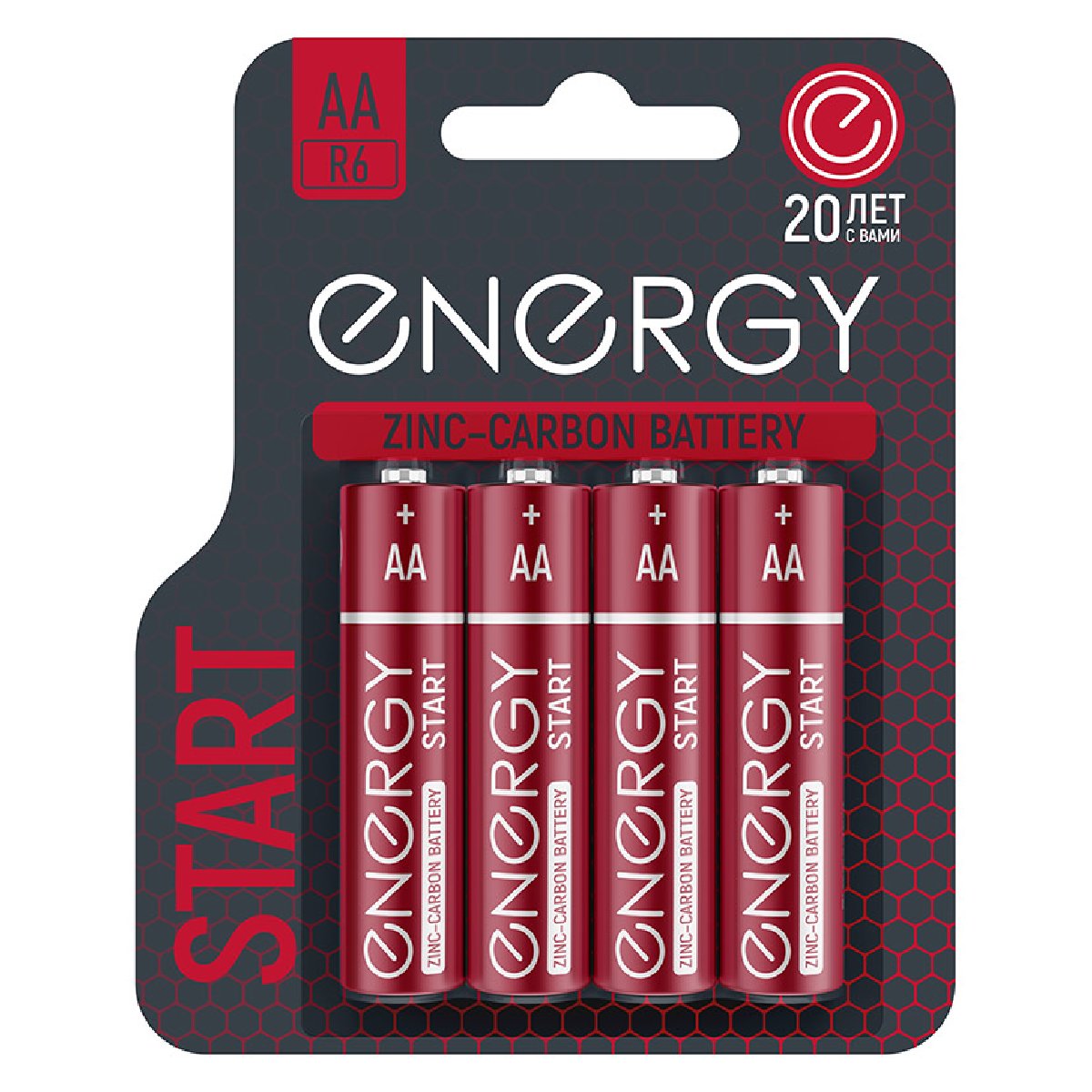 Батарейка солевая Energy Start R6 4B (AА) (107040)
