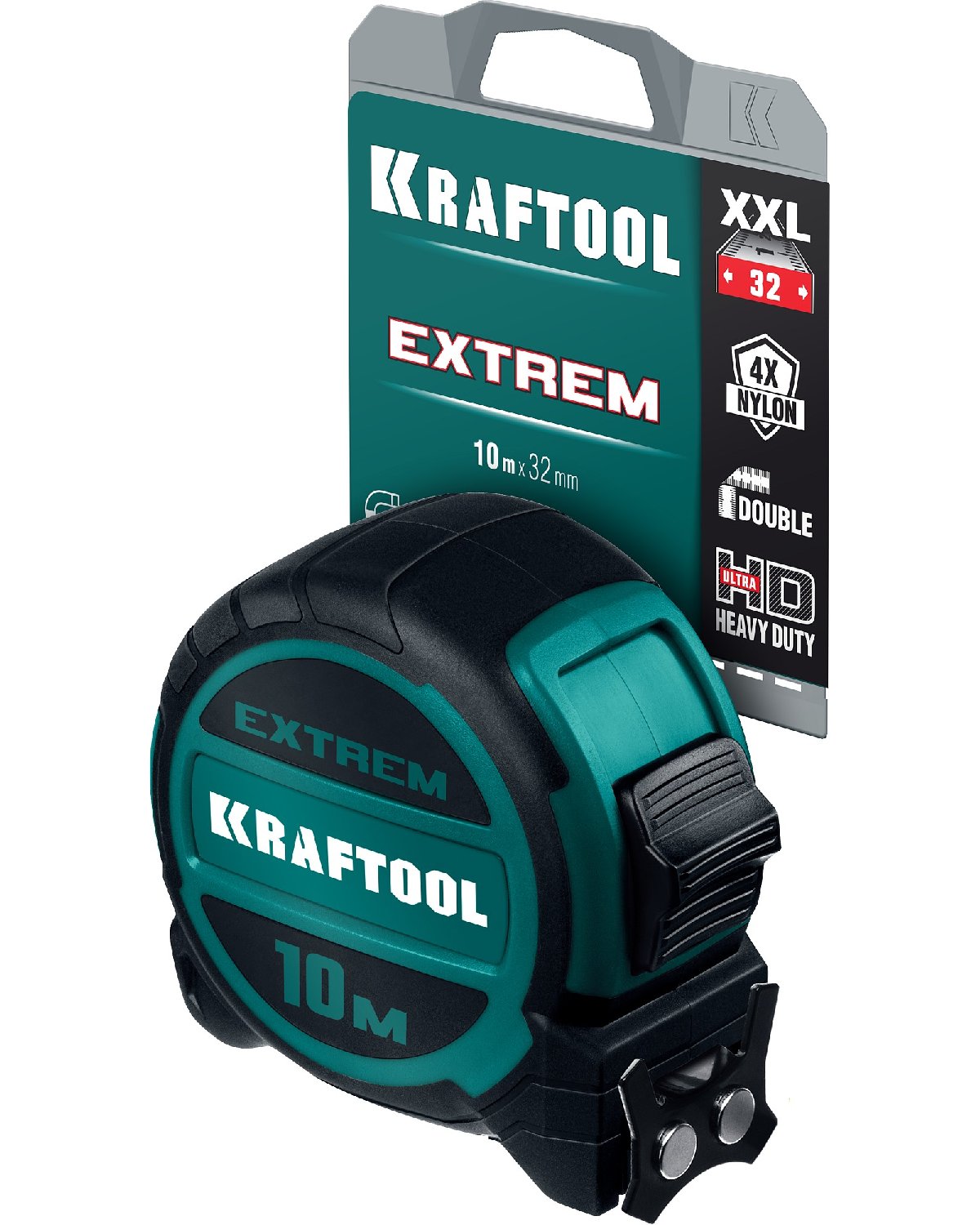 KRAFTOOL Extrem, 10 м х 32 мм, рулетка со сверх широким полотном (34127-10) (34127-10)