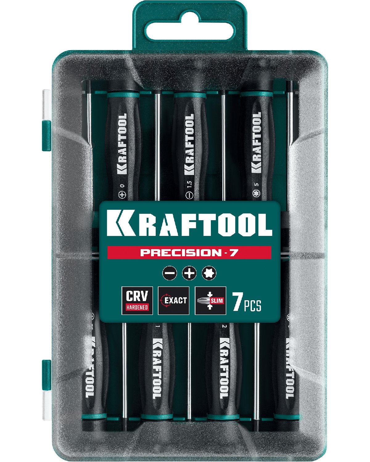 KRAFTOOL Precision 7, 7 предм., Набор отверток (25686) (25686)