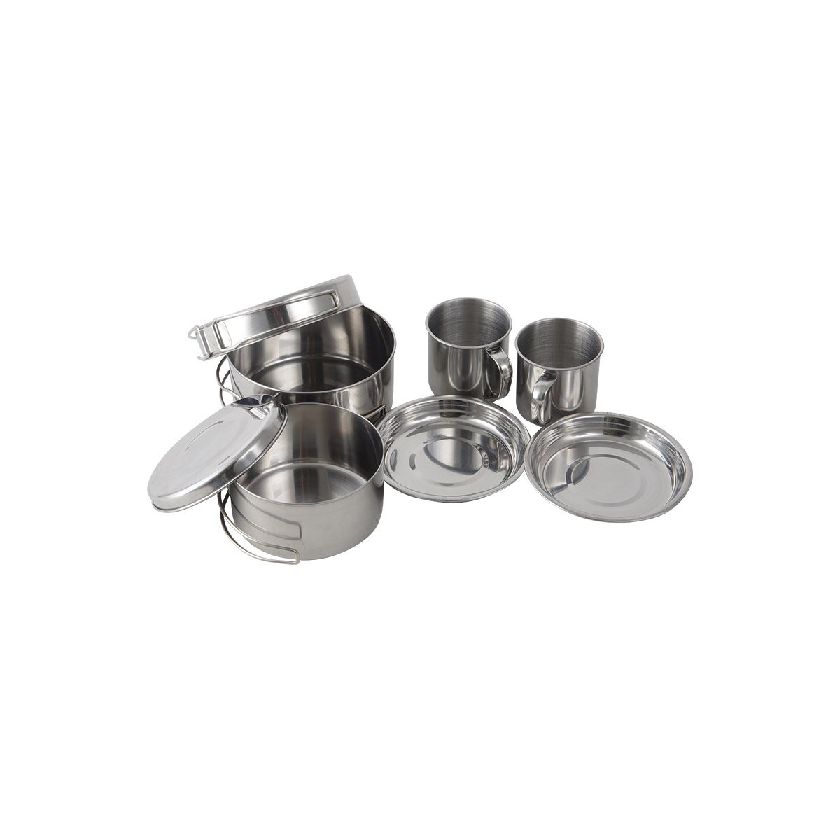 Набор посуды походный Camp-S11 из нержавеющей стали (8 предметов) (106940)