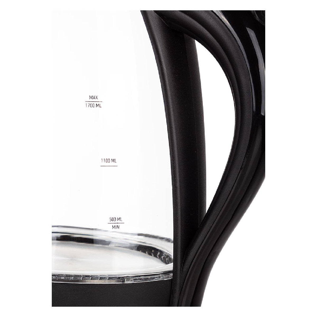 Energy E-262 чайник электрический дисковый, 1.7л, 2200Вт, стеклянный, черный (153233)