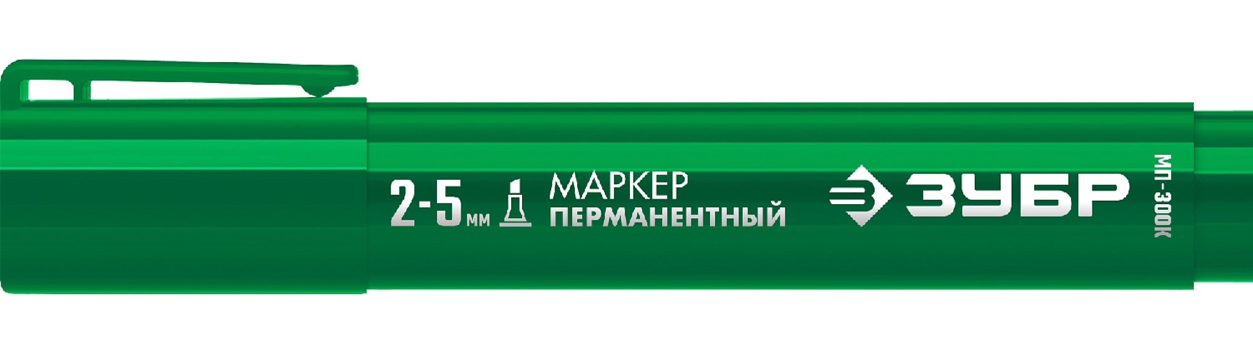 ЗУБР МП-300К 2-5 мм, клиновидный, зеленый, Перманентный маркер, ПРОФЕССИОНАЛ (06323-4) (06323-4)