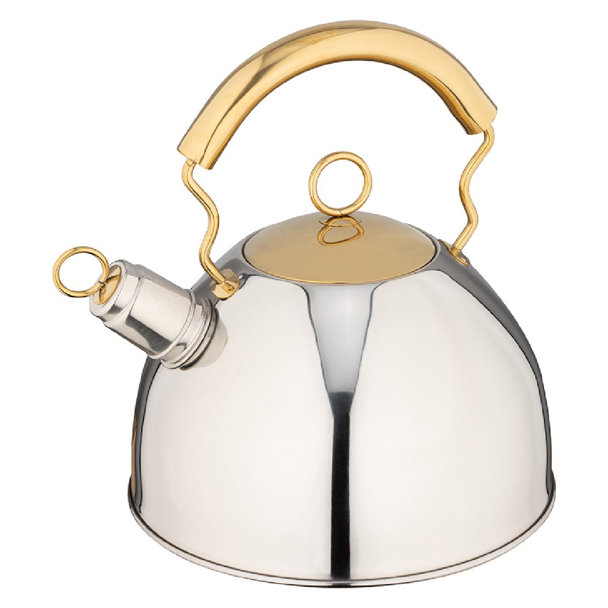 Чайник со свистком Mallony DJB-3427, 2.5л, нержавеющая сталь (капсульное дно) (910070)