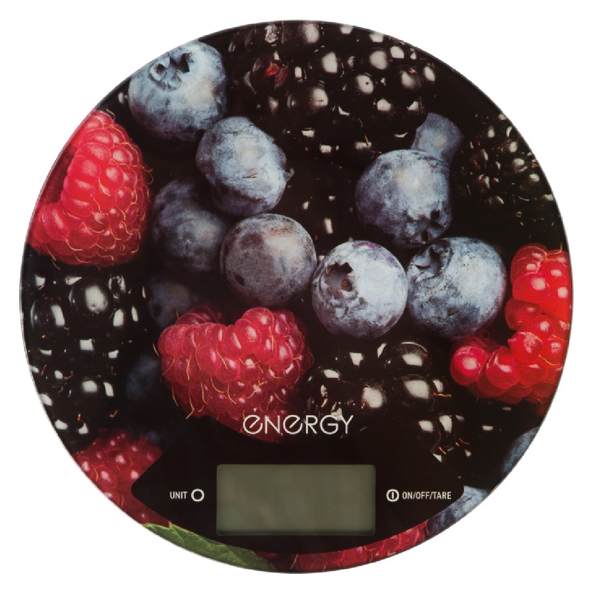 Energy EN-403 Электронные кухонные весы 5кг 1г (ягоды), форма-круг (011645)