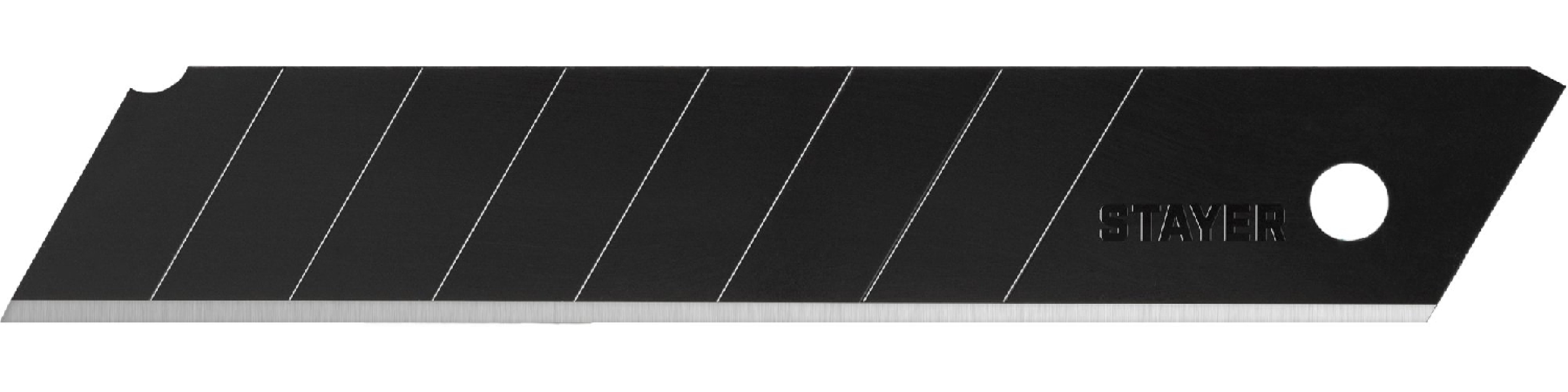 STAYER 18 мм, 10 шт, сегментированные черные особоострые лезвия (0920-S10) (0920-S10)