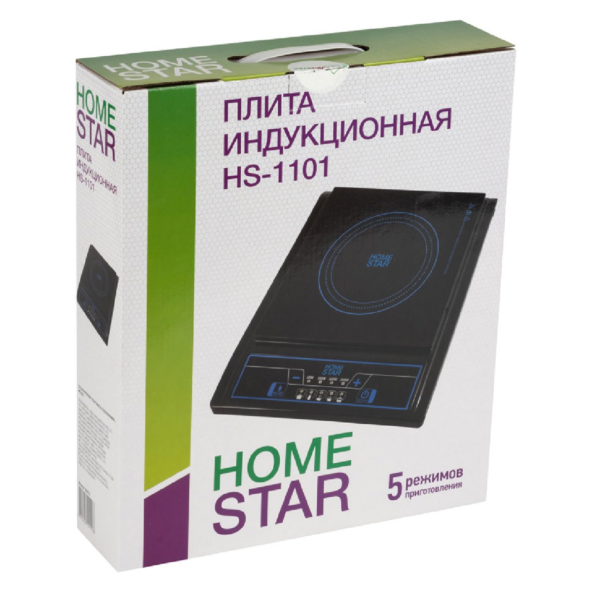 Электроплитка Homestar HS-1101 1-но конфорочная, индукционная плита, 2кВт, стеклокерамическая (002912)