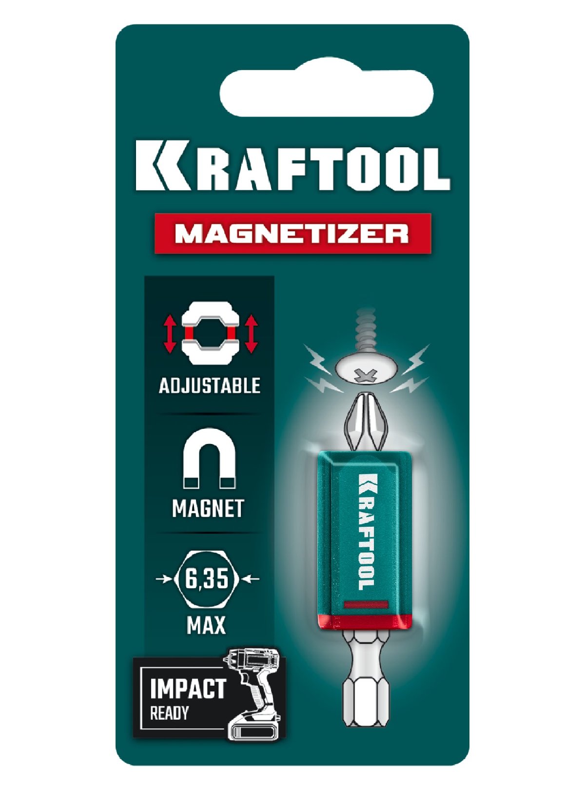 KRAFTOOL MAGNETIZER магнитный держатель для крепежа (26777) (26777)