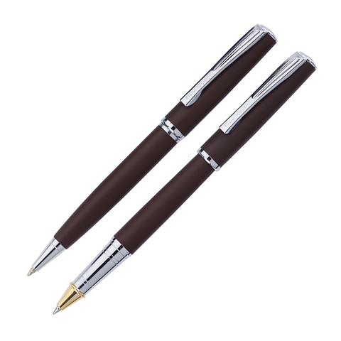 Набор подарочный Pierre Cardin Pen and Pen-Brown, ручка шариковая + ручка роллер (PC0942BP RP)
