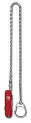 Цепочка Victorinox, хромированная с кольцом для ключей и карабином, 40 см (4.1813)