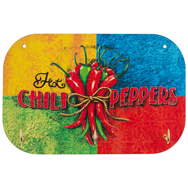 Держатель полотенец Ноt chili peppers Волшебная страна 3 крючка (006744)