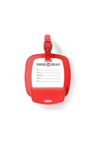 Бирка для багажа Swissgear, красная, 10,5x0,4x10,5 см (WJ3190red)