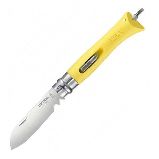 Нож Opinel 09 DIY, сменные биты, желтый (001804)