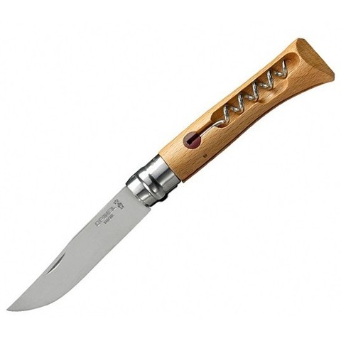 Нож Opinel N10, рукоять из бука, со штопором (001410)Купить