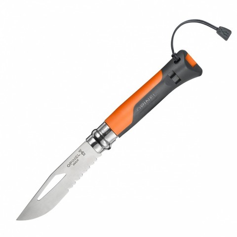 Нож Opinel N8 Outdoor Earth, оранжевый (001577)Купить