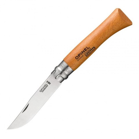 Нож Opinel N10, углеродистая сталь, рукоять из дерева бука, блистер (000403)Купить