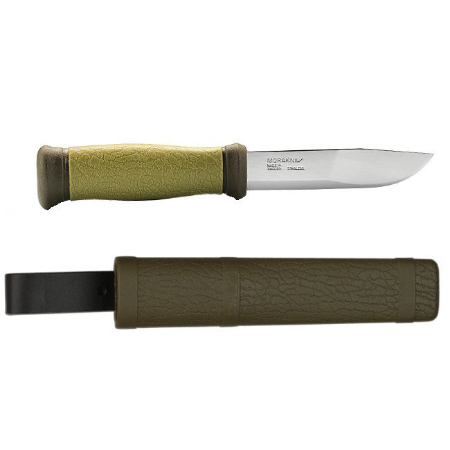 Нож Morakniv Outdoor 2000 Green, нержавеющая сталь, оливковый (10629)Купить