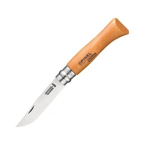 Нож Opinel N8, углеродистая сталь, рукоять из дерева бука + чехол (000815)Купить