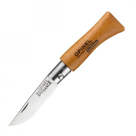 Нож Opinel N2 углеродистая сталь, рукоять из дерева бука (111020)Купить