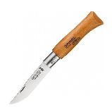 Нож Opinel 4, углеродистая сталь, рукоять из дерева бука (111040)