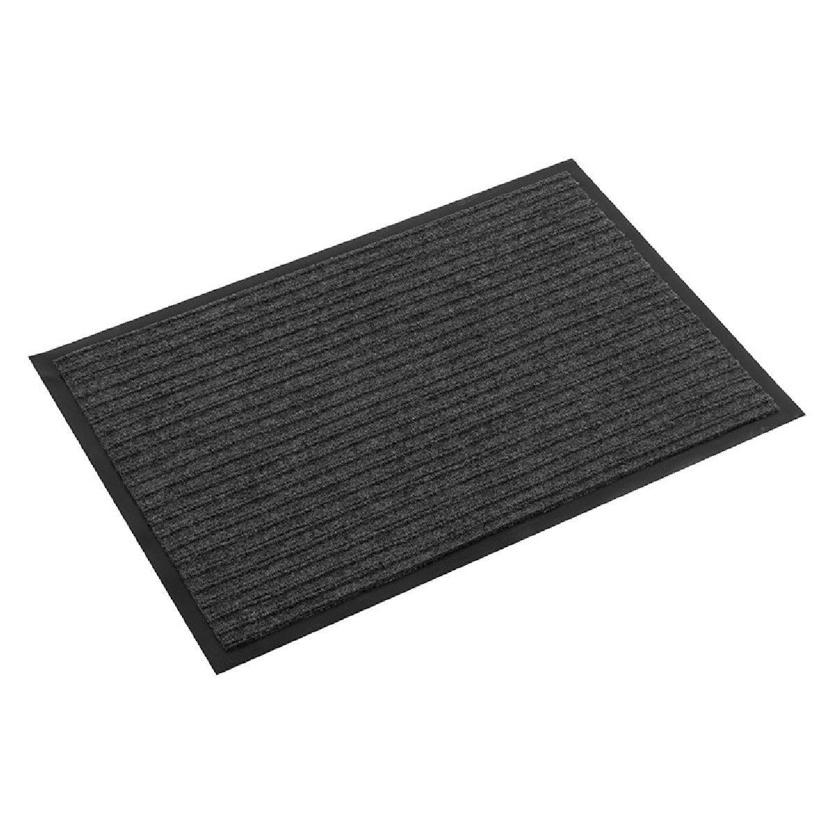 Придверный коврик, полиэстер, 40x60 см, серый (008603)Купить
