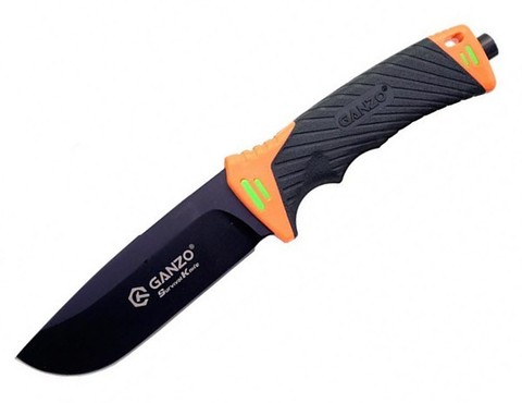 Нож Ganzo G8012 оранжевый, с чехлом (G8012-OR)Купить