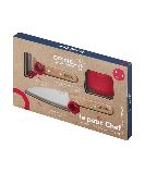 Набор ножей Opinel Le Petit Chef Set (Нож шеф-повара+нож для овощей+защита пальцев), 001746 (001746)