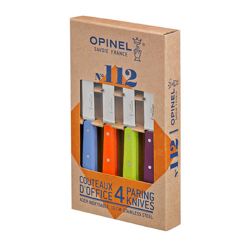 Набор ножей Opinel Set of 4 N112 assorted sweet pop colours, нержавеющая сталь, (4 шт. уп.) 001381 (001381)Купить
