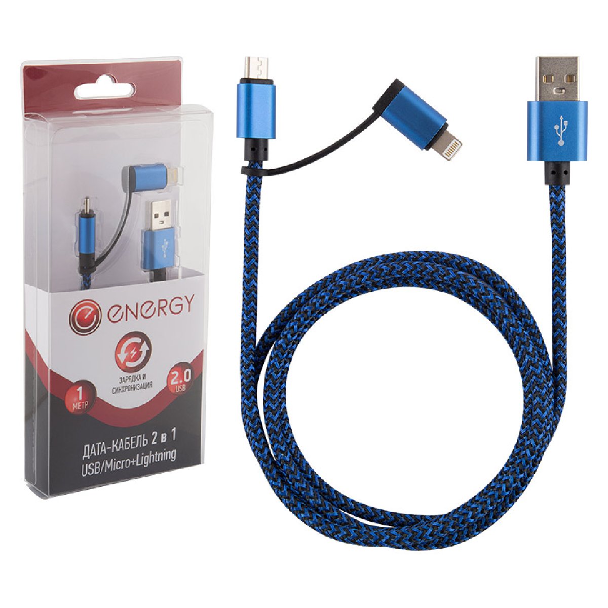  Energy ET-06 2  1 USB MicroUSB+Lightning, - (006382)