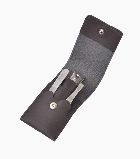 Маникюрный набор Dovo LE, 3 предмета, кожаный футляр (вол), цвет черный (4077056)