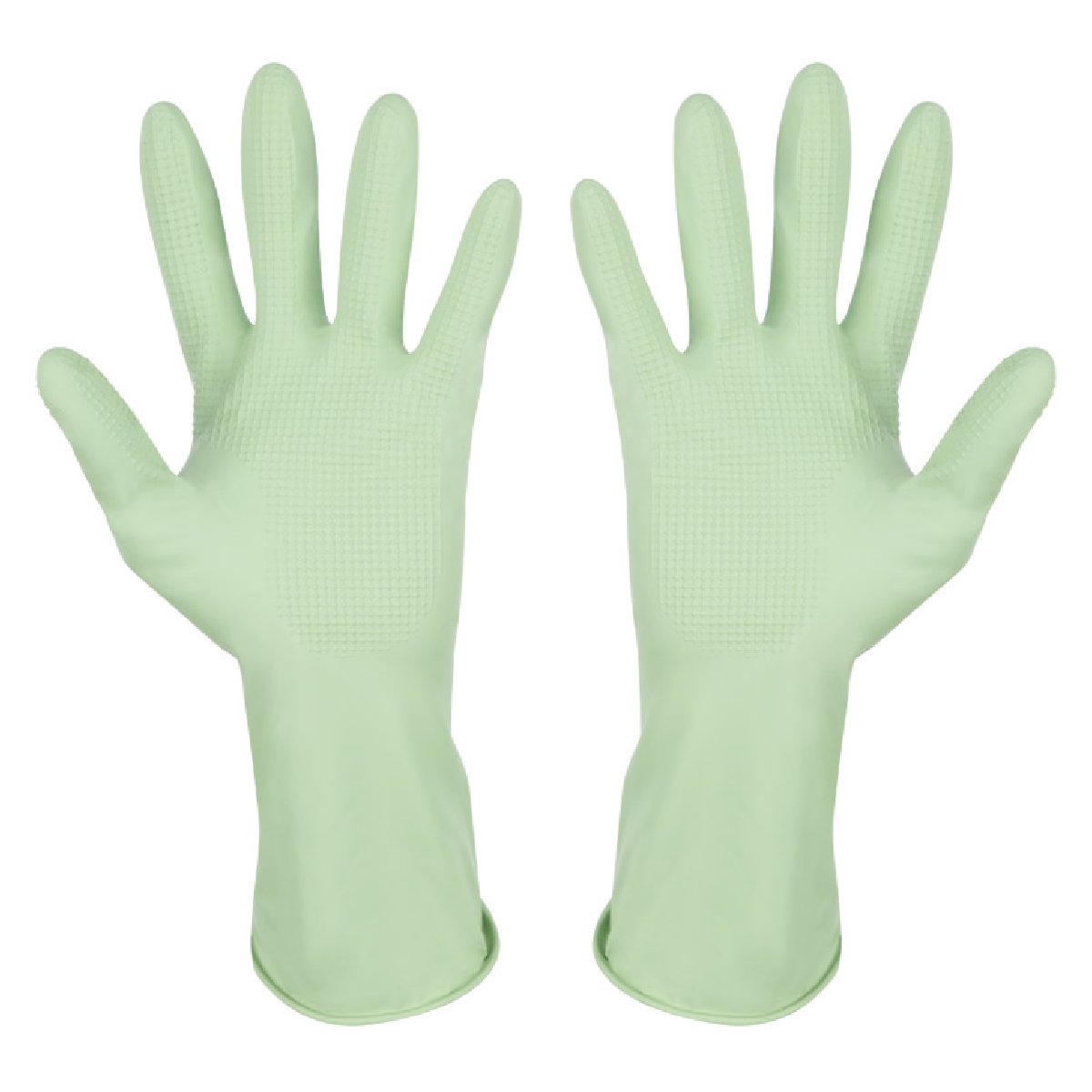 Перчатки латексные с хлопковым напылением, зеленые, размер S (101278)Купить