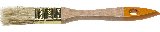 Флейцевая плоская кисть DEXX Практик 25 мм 1 натуральная щетина деревянная ручка (0100-025_z02)