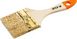 Флейцевая плоская кисть DEXX Практик 75 мм 3 натуральная щетина деревянная ручка (0100-075_z02)