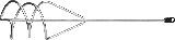 Миксер для песчано-гравийных смесей оцинкованный STAYER 120х580мм шестигранный хвостовик (06015-12-60)