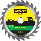 STAYER Fast Line 230 x 30мм 24Т, диск пильный по дереву, быстрый рез, (3680-230-30-24)
