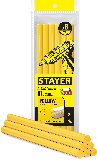 Клеевые стержни STAYER Yellow желтые 11х200 мм 6 шт. 2-06821-D-S06 (2-06821-Y-S06)