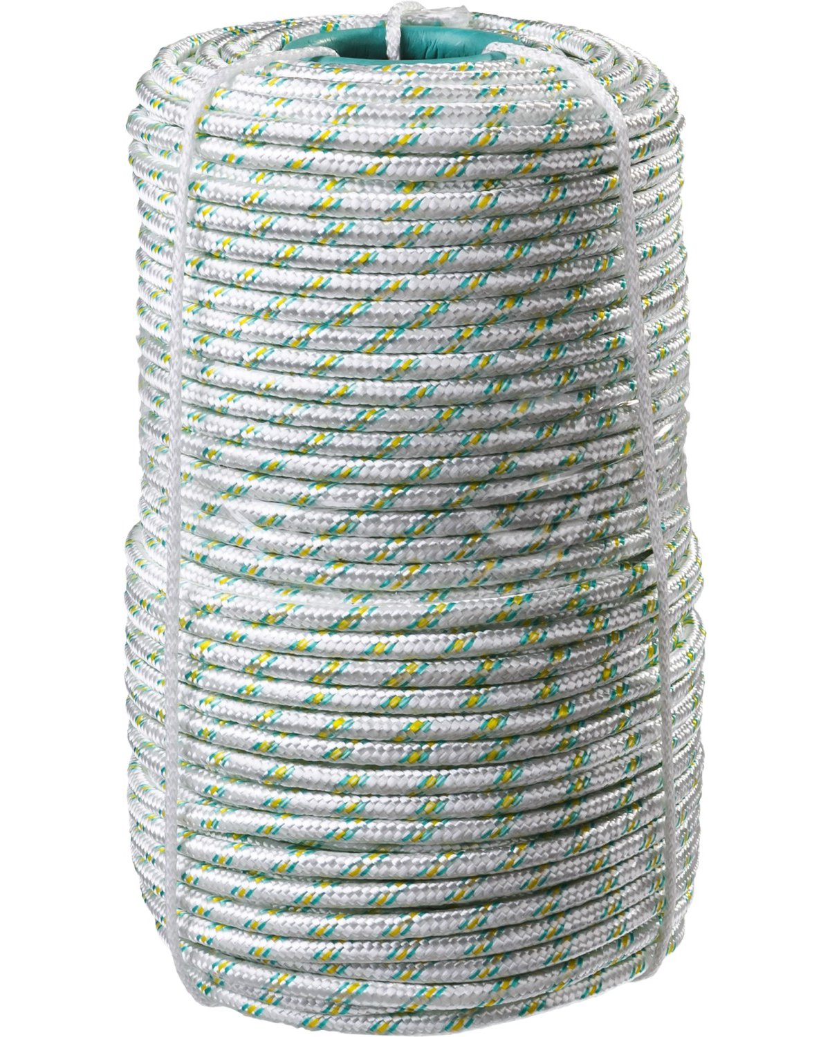 Капроновый фал СИБИН 16-прядный d 8 мм 100 м плетеный с сердечником (50220-08)Купить
