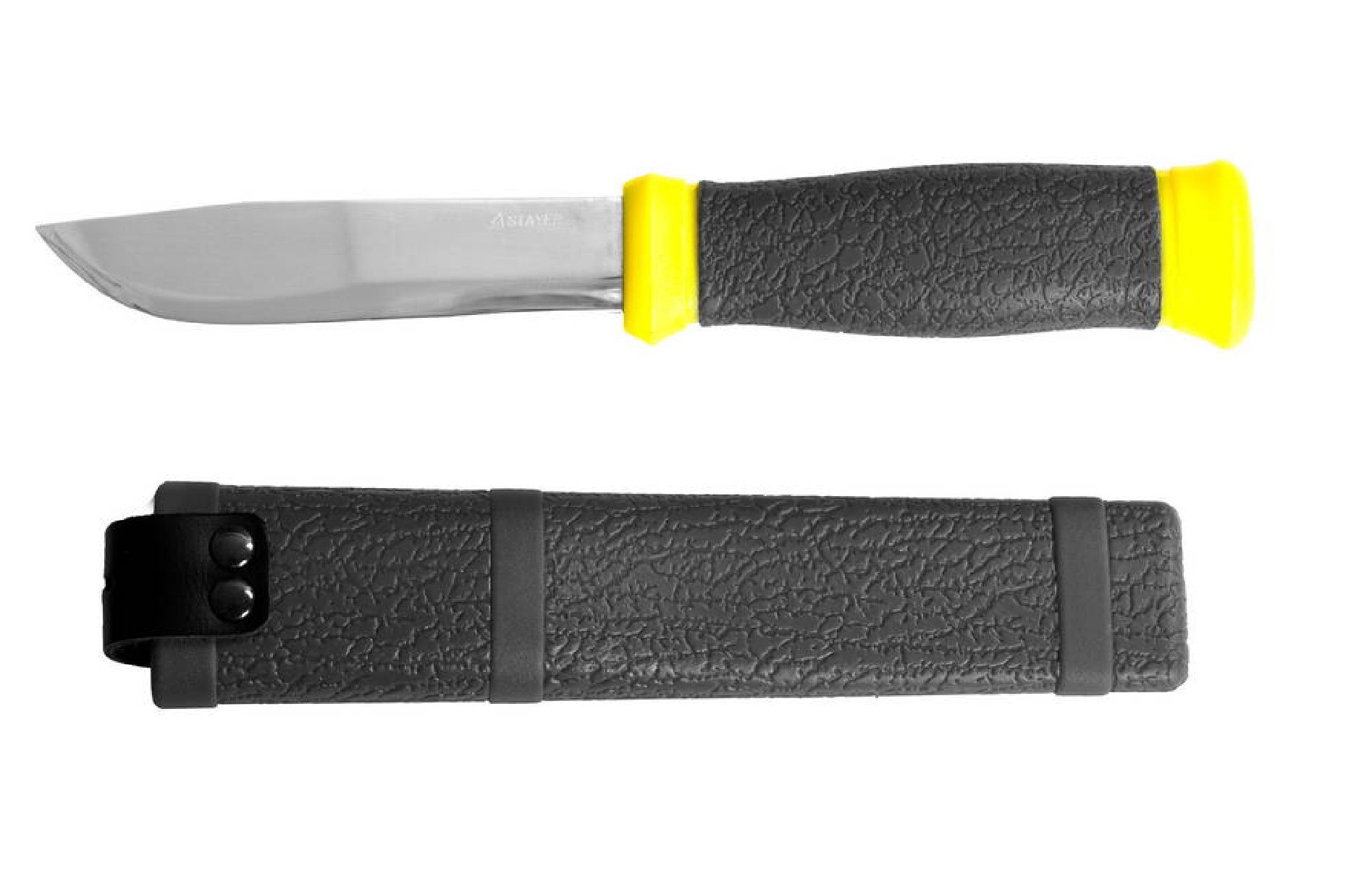 Туристический нож STAYER 110 мм пластиковые ножны (47630)Купить