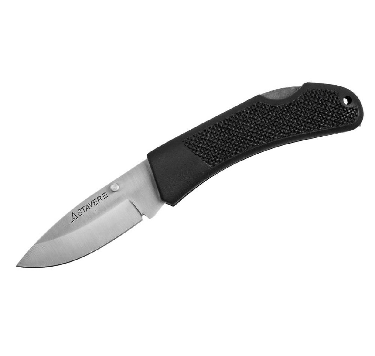 Складной нож STAYER 75 мм средний с обрезиненной ручкой (47600-1_z01)Купить