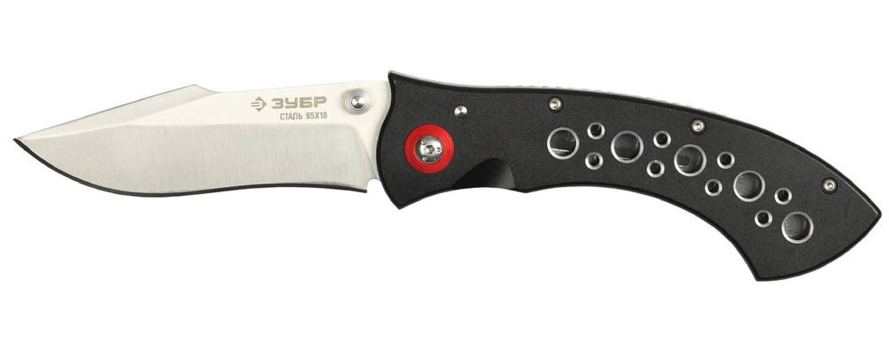 Складной нож ЗУБР Ратник 230 мм лезвие 100 мм металлическая рукоятка (47715)Купить