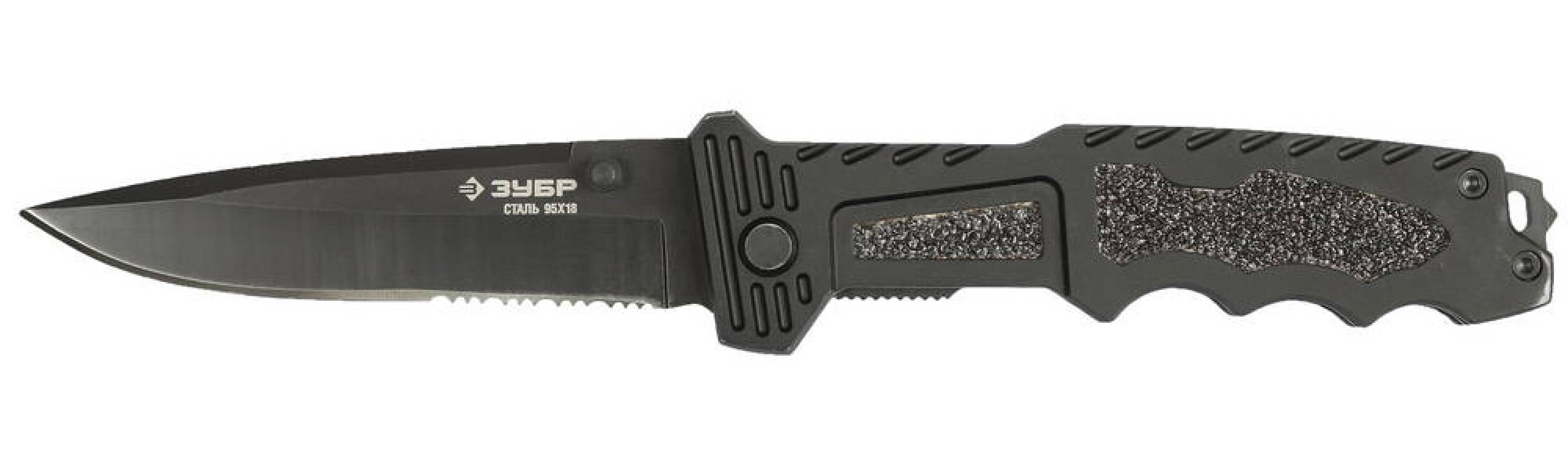Складной тактический нож ЗУБР Диверсант 265 мм лезвие для рубки 6х120 мм металлическая рукоятка (47717)Купить