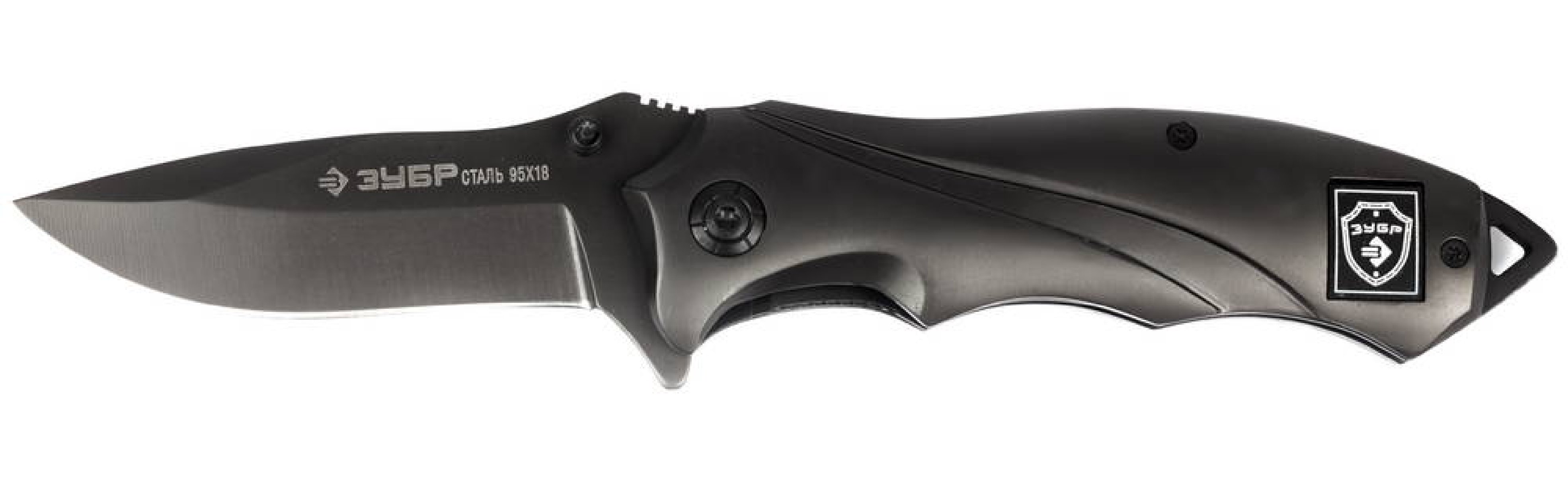 Складной нож ЗУБР Титан 210 мм лезвие 80мм цельнометаллическая рукоятка (47719)Купить
