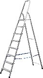 Алюминиевая стремянка СИБИН 8 ступеней, 166 см, (38801-8)