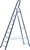 Стальная стремянка СИБИН 10 ступеней, 208 см, (38803-10)
